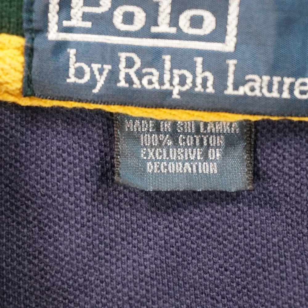 Polo Ralph Lauren Polo Shirt Mens 3XB Navy Blue Green Big Pony Short Sleeve
